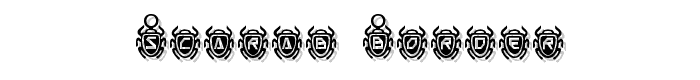 Scarab Border font